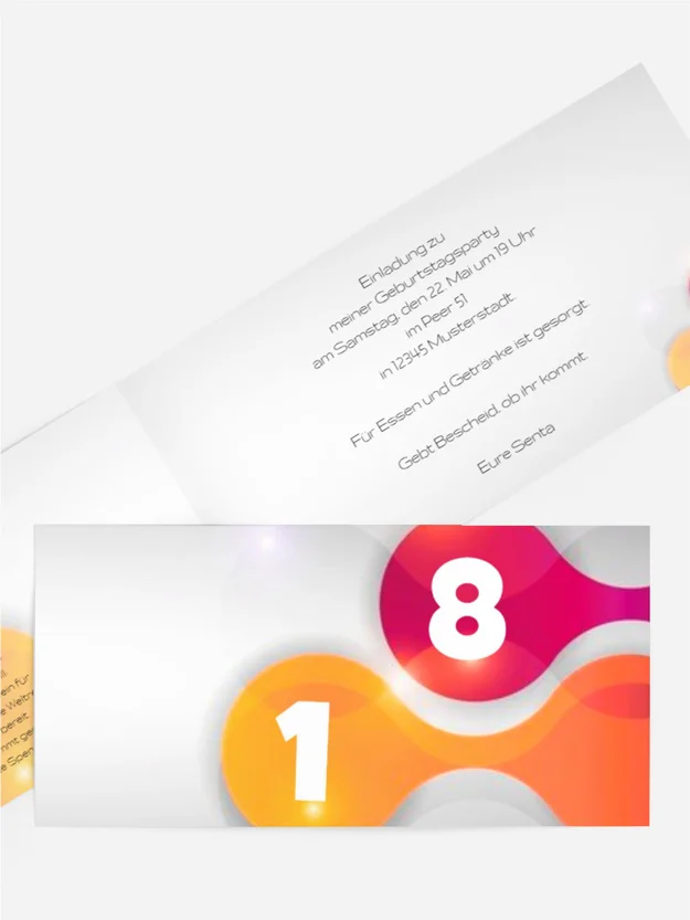 Geburtstagskarte Highlight 18 Foto