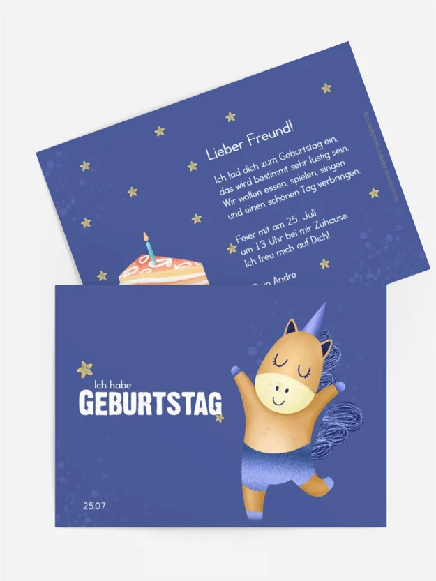 Geburtstag fröhliches Einhorn