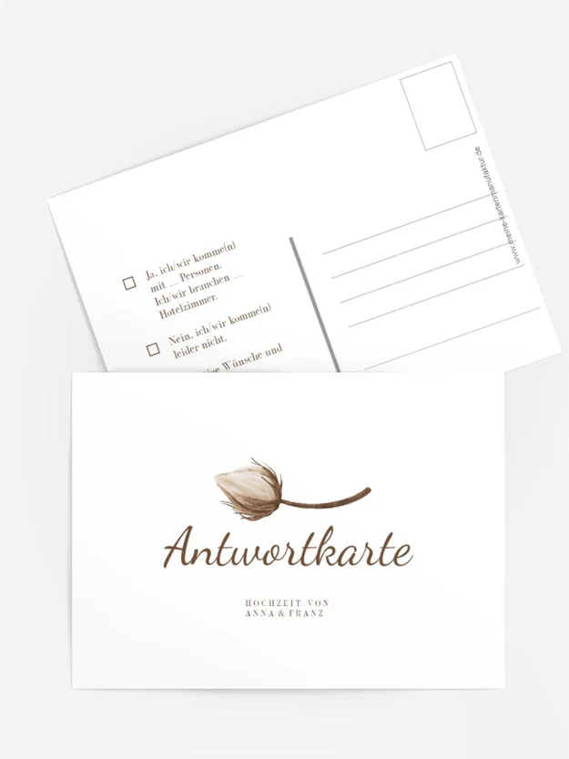 Antwortkarte Atmungsaktive Baumwolle