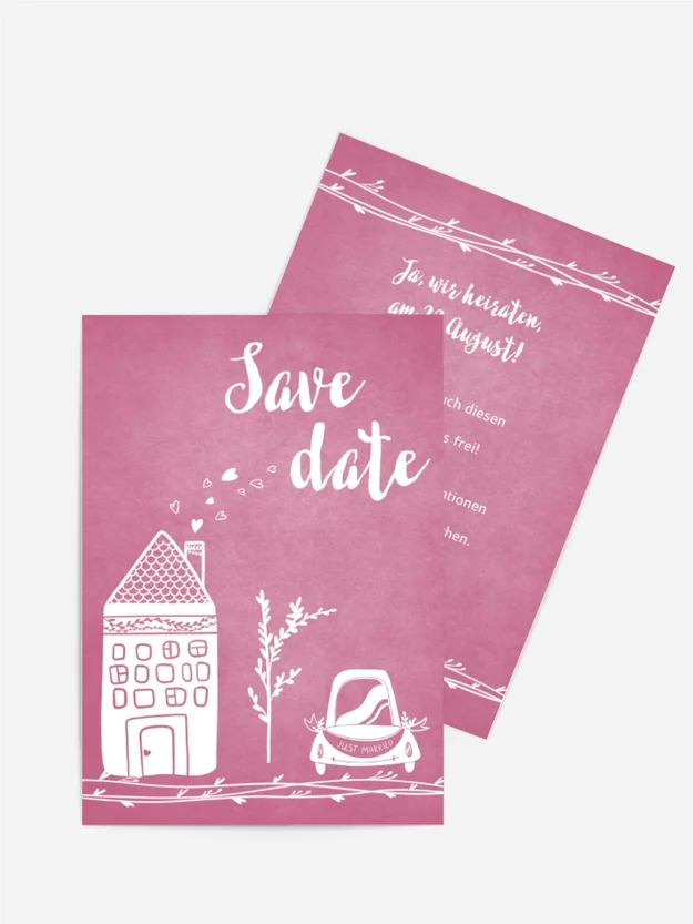 Save the Date Hier wohnt das Glück