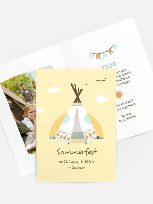 Einladung Sommerfest Wigwam Einladung Sommerfest Wigwam