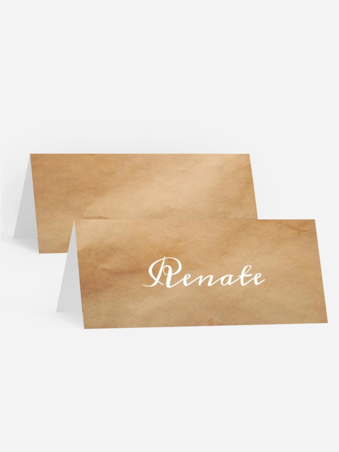 Tischkarte Firmung  BІarfuß im Sand