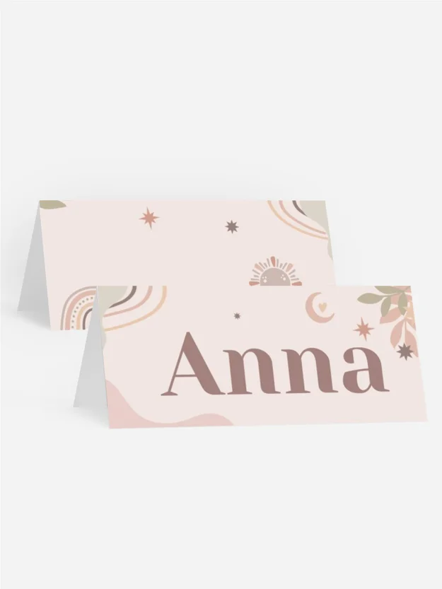 Tischkarte Firmung Raumfahrzeug