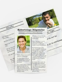 Einladungskarte Geburtstag Sonderausgabe