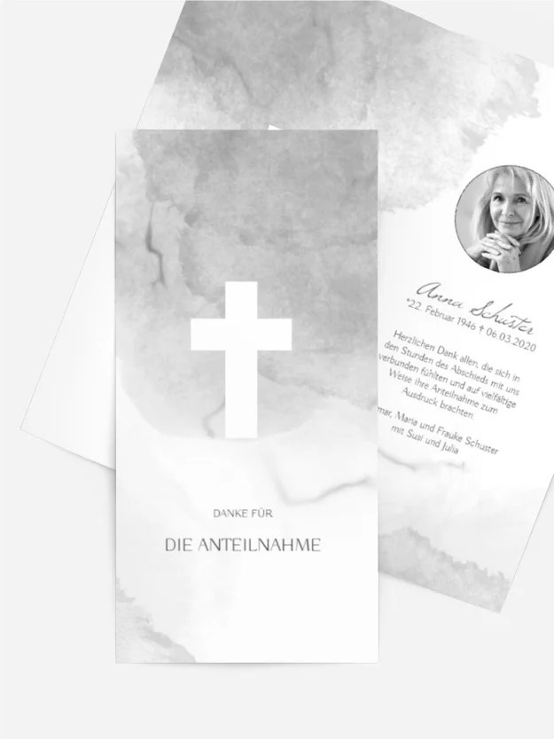 Trauerdanksagung Im Namen des Vaters