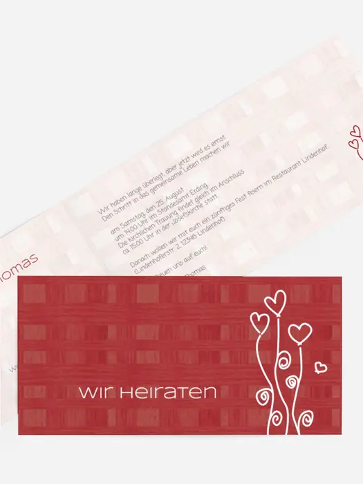 Hochzeitseinladung Liebestraum 2