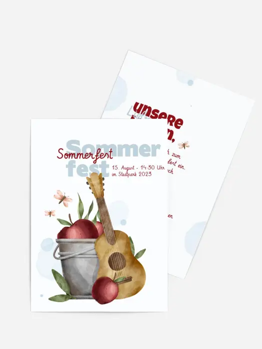 Sommerfest Einladung Sommermusik