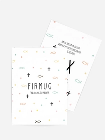 Einladungskarte Firmung Kleiner Fisch