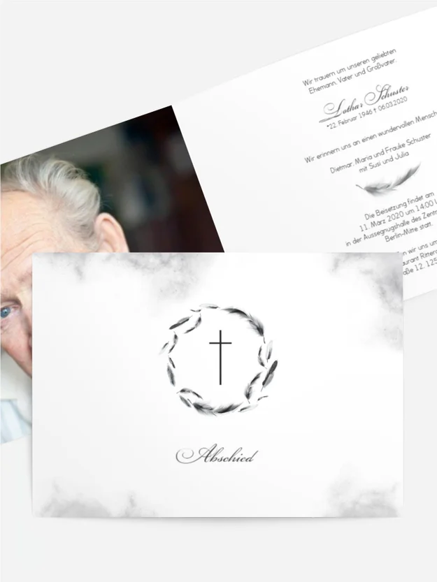 Trauerkarte Unendliche Liebe