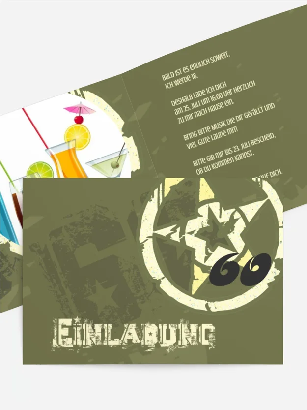 Einladungskarte zum Geburtstag star style 60 Foto Einladungskarte zum Geburtstag star style 60 Foto