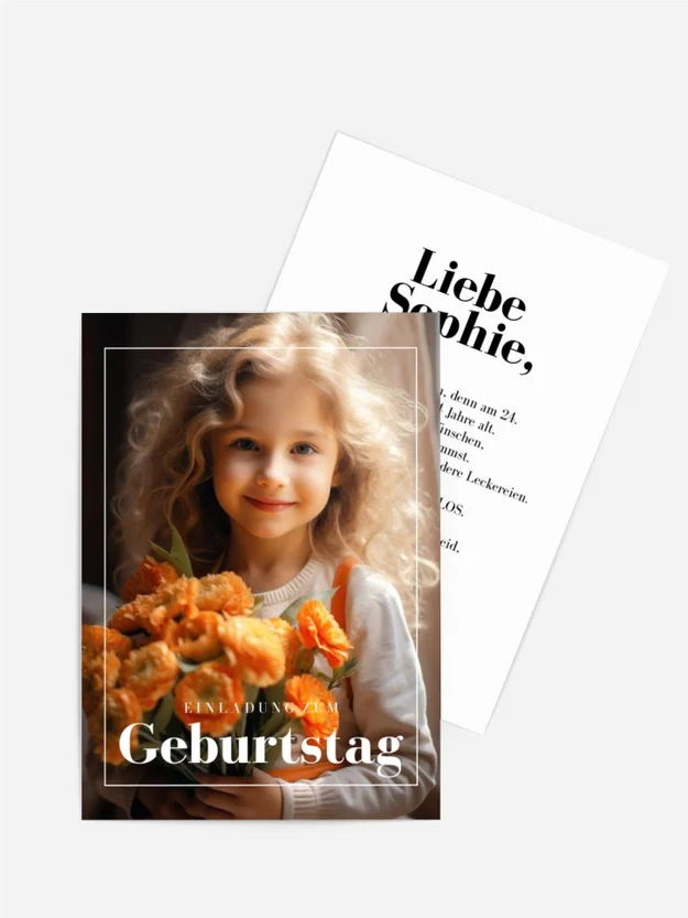 Geburtstagseinladung Solar light