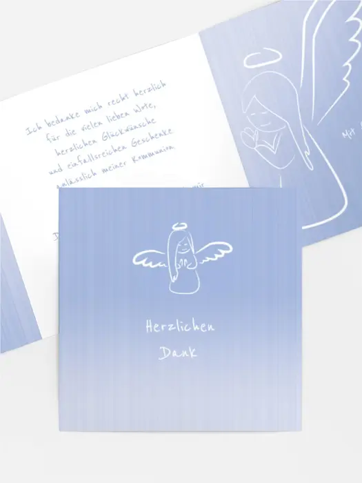 Dankeskarte Kommunion_Angel