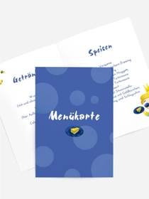 Menükarte Geburtstag  Fest des kleinen Prinzen