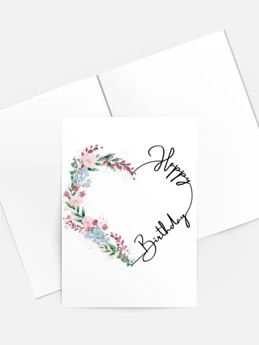 HERZlichen Glückwunsch floral