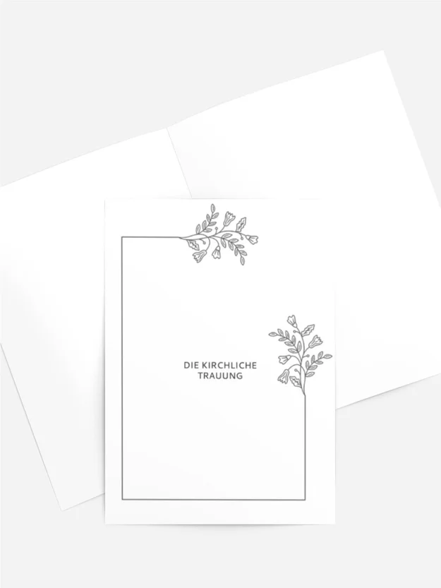 Kirchenheft Reihe von Blumen