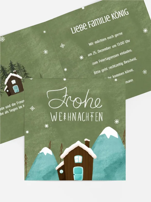 Weihnachtseinladung Driving Home For Christmas