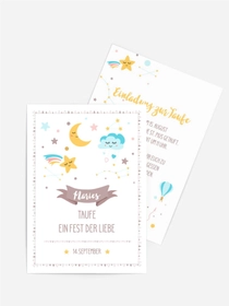 Einladungskarte Taufe Schlafspielzeug Einladungskarte Taufe Schlafspielzeug