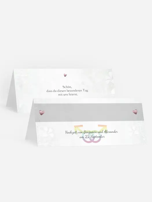 Tischkarte Im Zeichen der Liebe - Männer