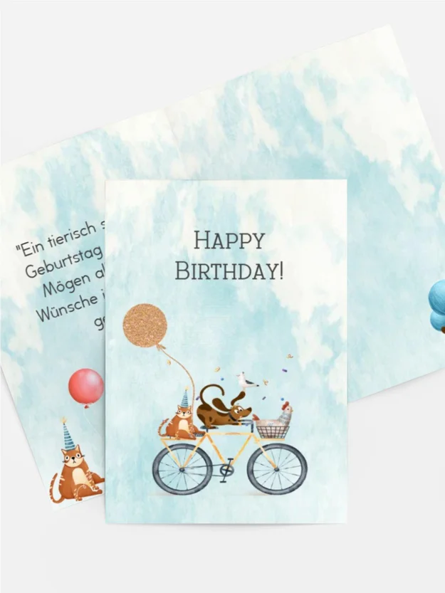 Tierische Geburtstagsgrüße