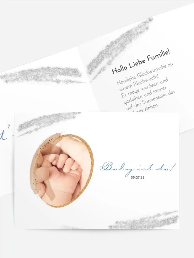 Babykarte Weiche Hände