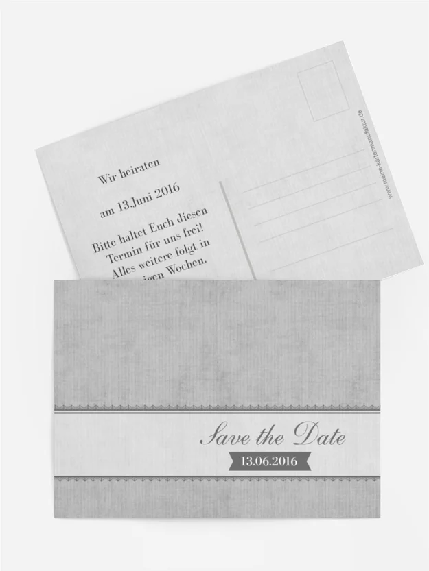 Save the Date Vintage Spitzenbordüre