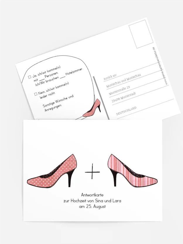 Antwortkarte High Heels