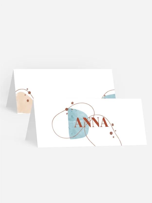 Tischkarte Geburtstag  Abstraktion