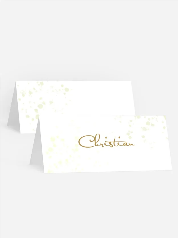 Tischkarte Geburtstag Goldenes Zeitalter