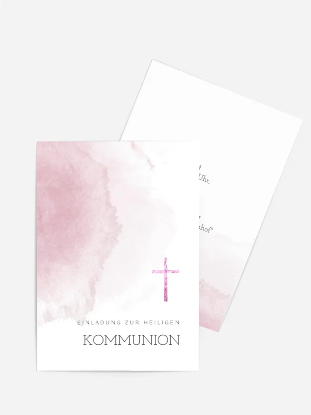 Einladungskarte Kommunion Himmelsdach
