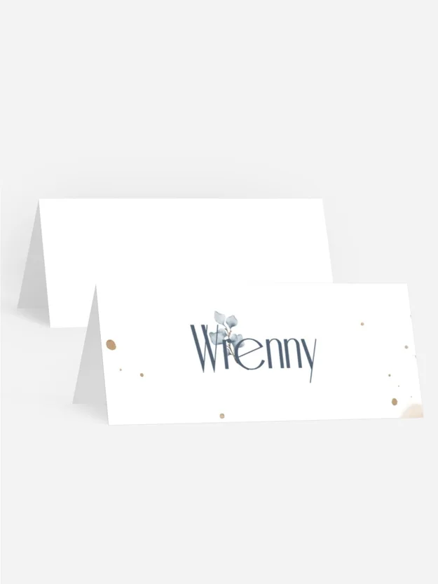 Tischkarte Konfirmation Eukalyptusstrauch