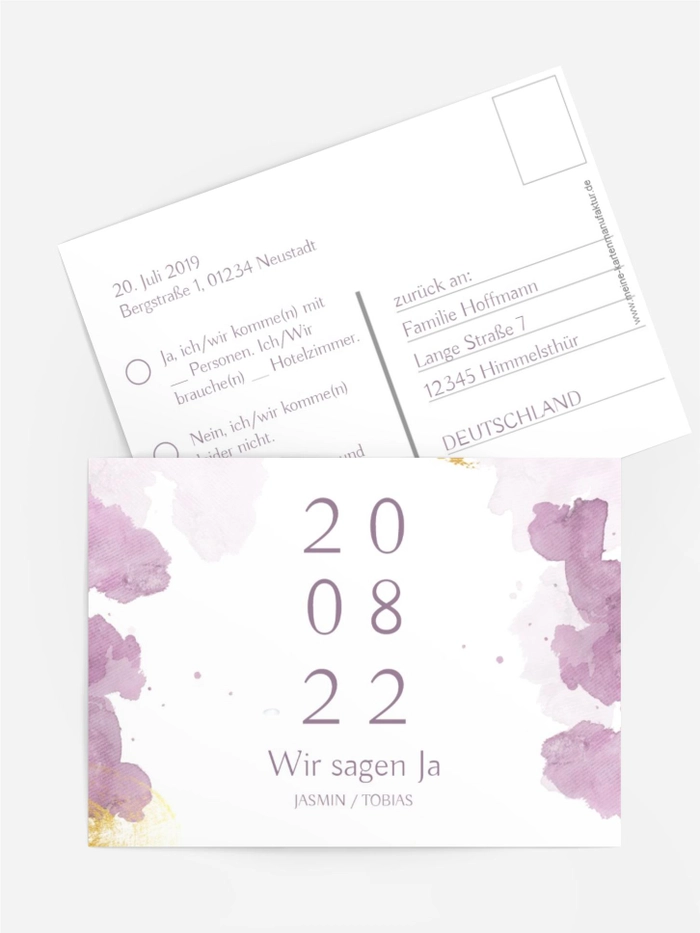 Antwortkarte Rosenstaub Antwortkarte Rosenstaub