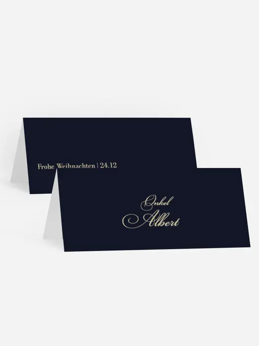 Tischkarte Weihnachten Feiertagsbänder