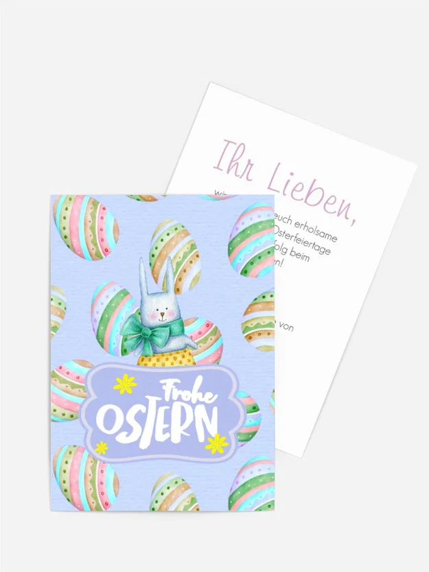 Osterkarte Eiertanz Osterkarte Eiertanz