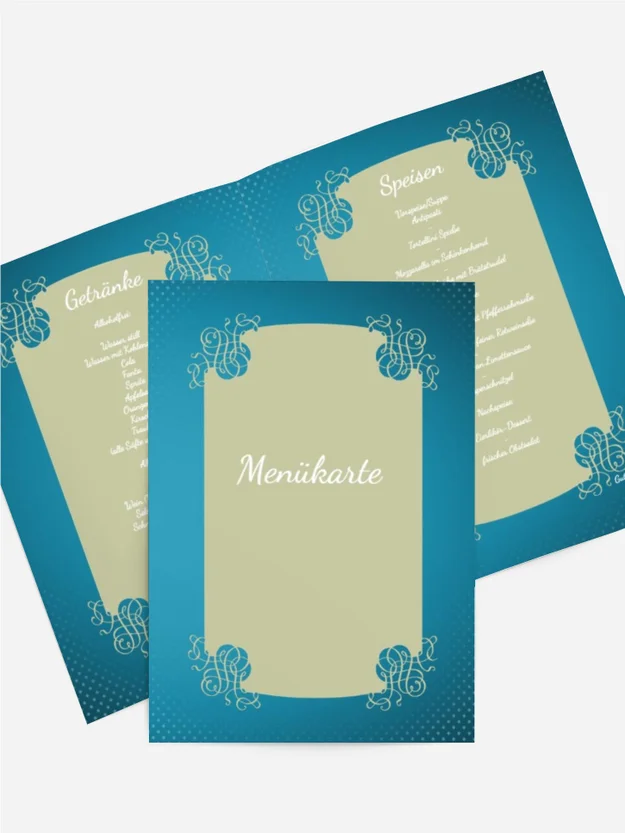 Menükarte Taufe Krause