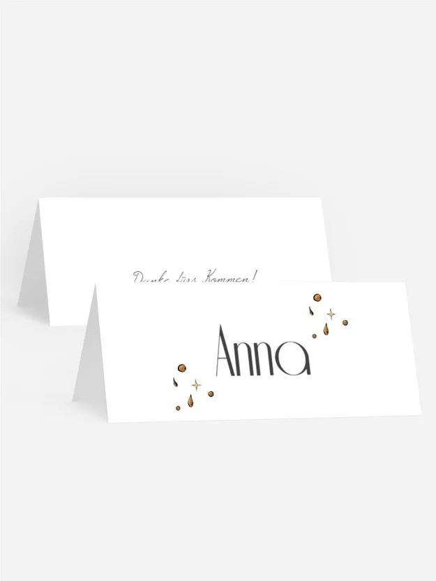 Tischkarte Geburtstag Eisgläser Tischkarte Geburtstag Eisgläser