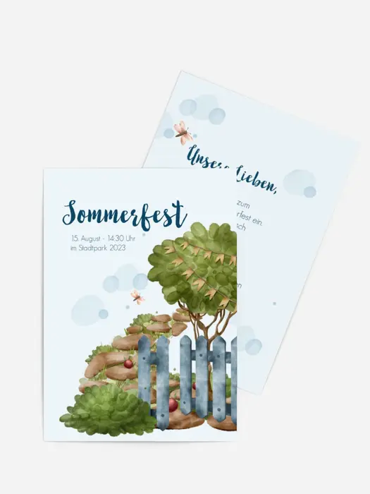 Sommerfest Einladung Sommerspaziergang Sommerfest Einladung Sommerspaziergang