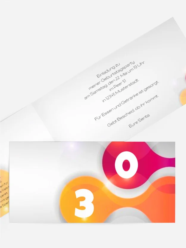 Geburtstagskarte Highlight 30