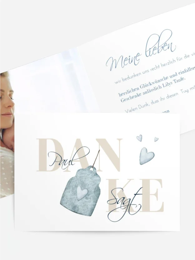 Dankeskarte Taufe Fröhliche Ereignisse Dankeskarte Taufe Fröhliche Ereignisse