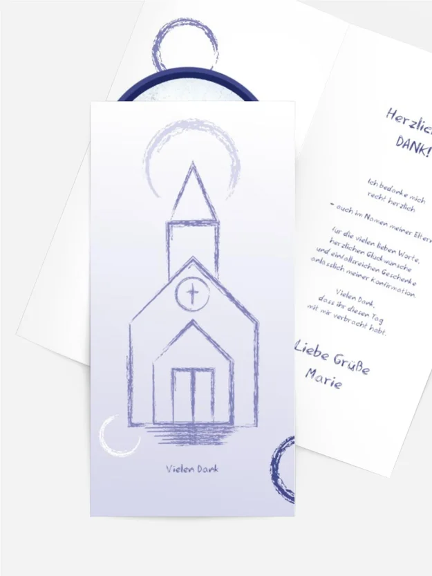 Dankeskarte Konfirmation Kirche Dankeskarte Konfirmation Kirche
