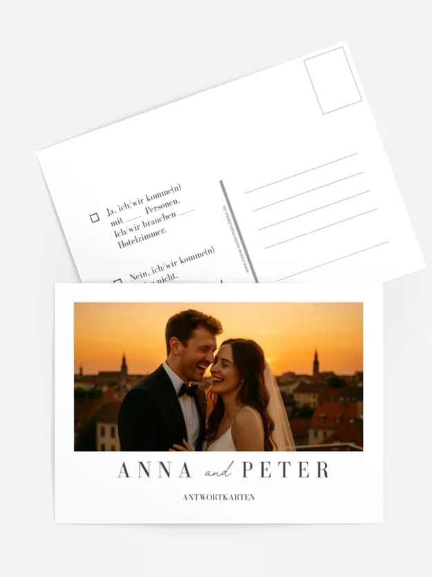 Antwortkarte Sonnenuntergangskaskade Antwortkarte Sonnenuntergangskaskade