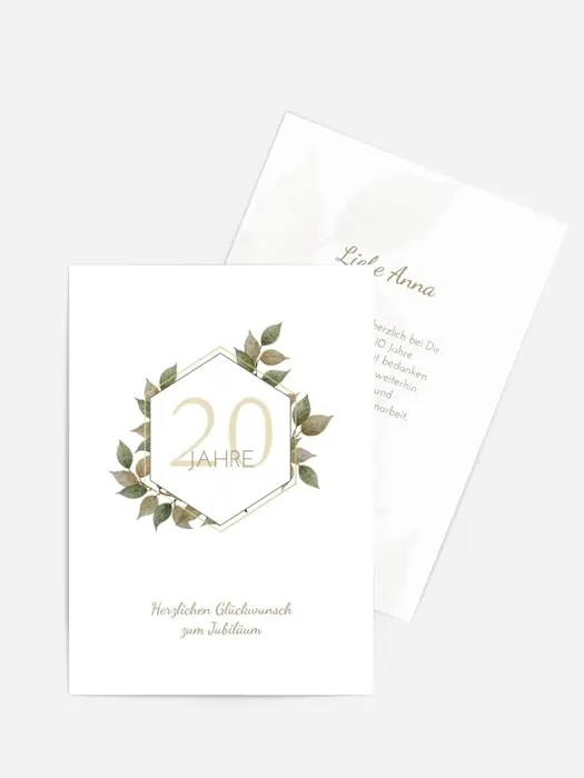 Jubiläumskarten Jubiläumskranz