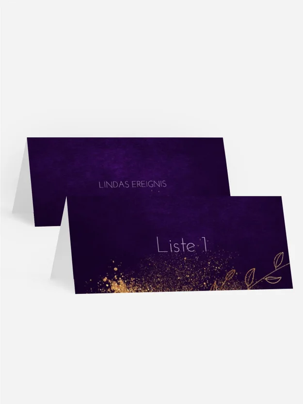 Tischkarte Geburtstag Sternenstaub