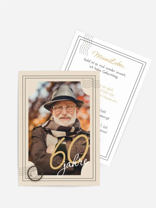 Geburtstagseinladung Einschreibebrief