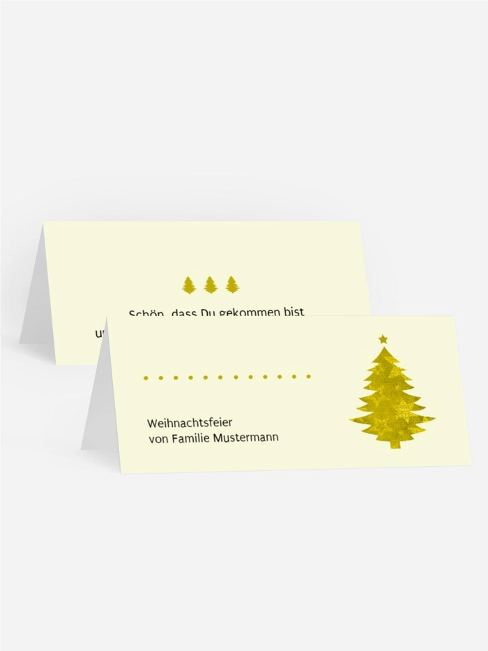 Tischkarte Weihnachten Bäumchen