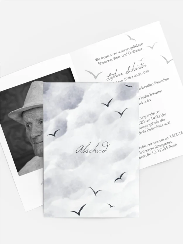 Trauerkarte Himmelsfrieden
