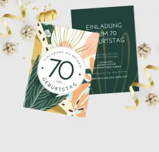 Category background image for Einladungskarten 70. Geburtstag