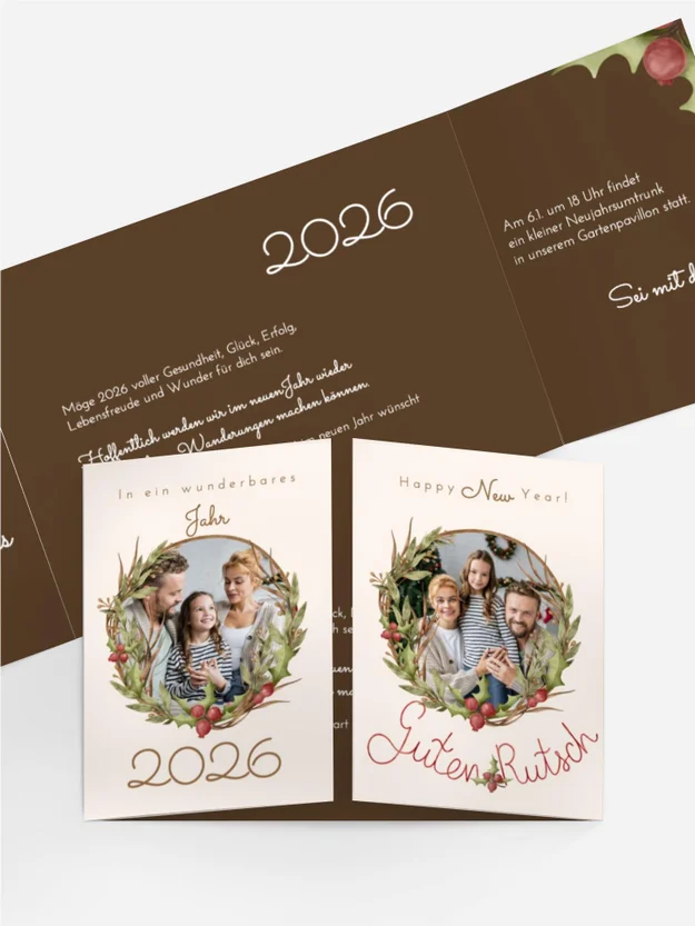 Neujahrskarte Neujahrsrahmen Neujahrskarte Neujahrsrahmen