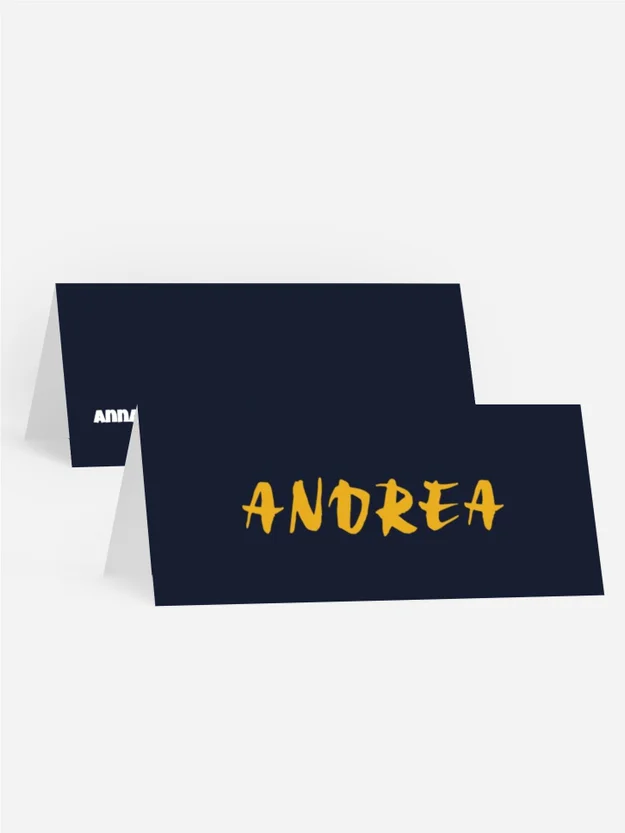 Tischkarte Geburtstag Smoking in Aktion