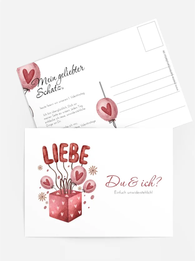 Valentinskarte Valentinstagsgeschenk