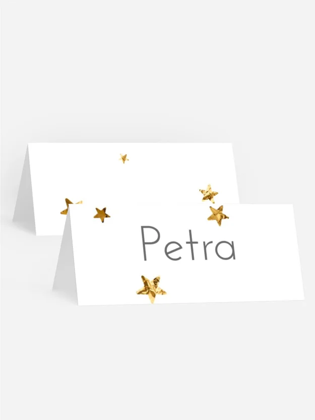 Tischkarte Geburtstag zu den Sternen Tischkarte Geburtstag zu den Sternen